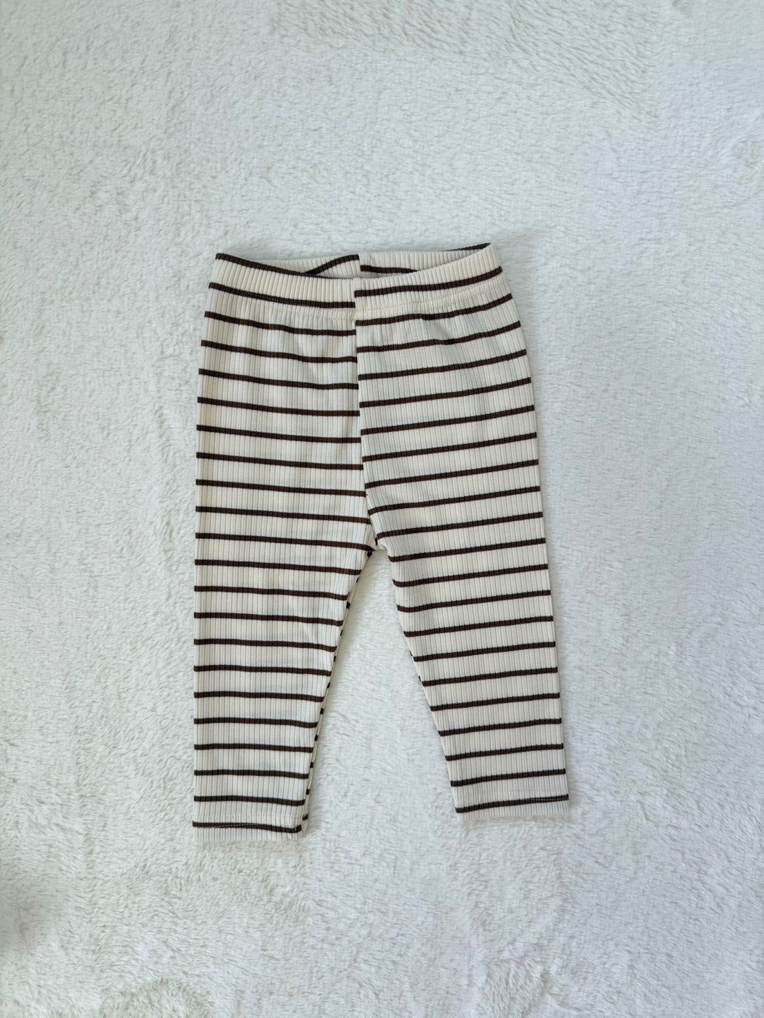 デイリーリブボーダーレギンス