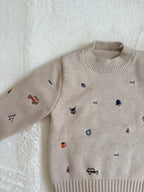 キャンプモチーフ デザインニット