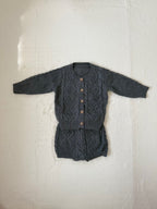 レースセーラー襟付きロンパース＆ボンネット