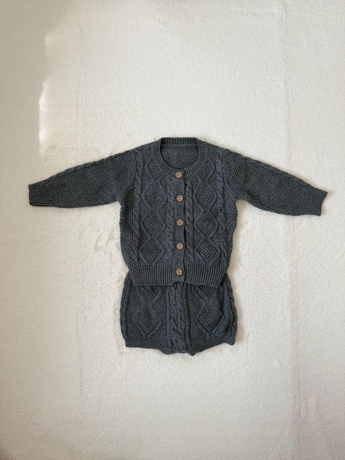 レースセーラー襟付きロンパース＆ボンネット