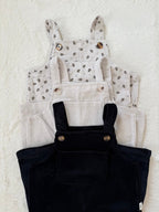 くすみカラーのベビーコーデュロイサロペット