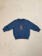 ベア刺繍ニットトップス HONEY BEAR・男の子＆女の子兼用