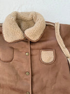 もこもこリバーシブルベビーカバーオール