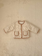 小花柄キルティングジャケット