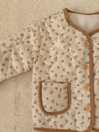 小花柄キルティングジャケット