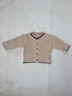 ノーカラーキルティングジャケット