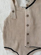 ノーカラーキルティングジャケット