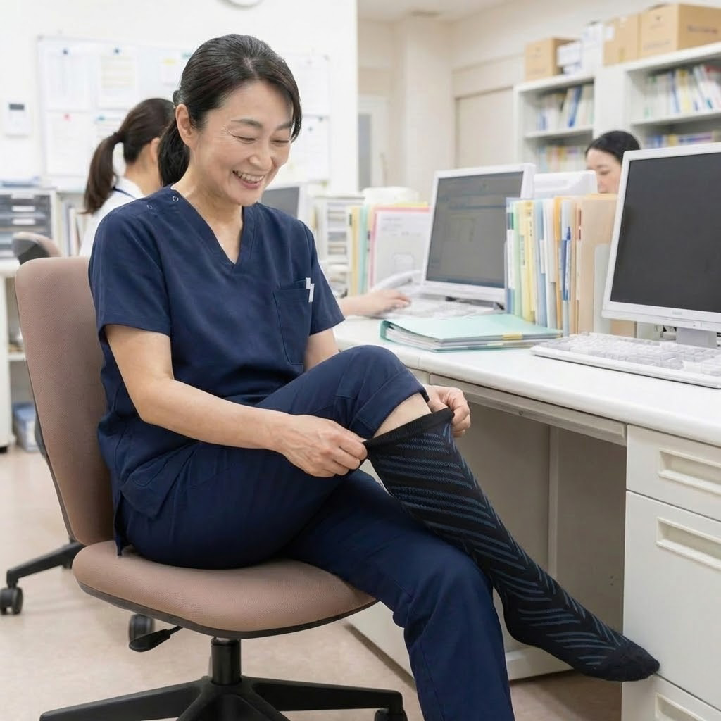 【医療用着圧ソックス】スットキュット｜むくみが気になる方に