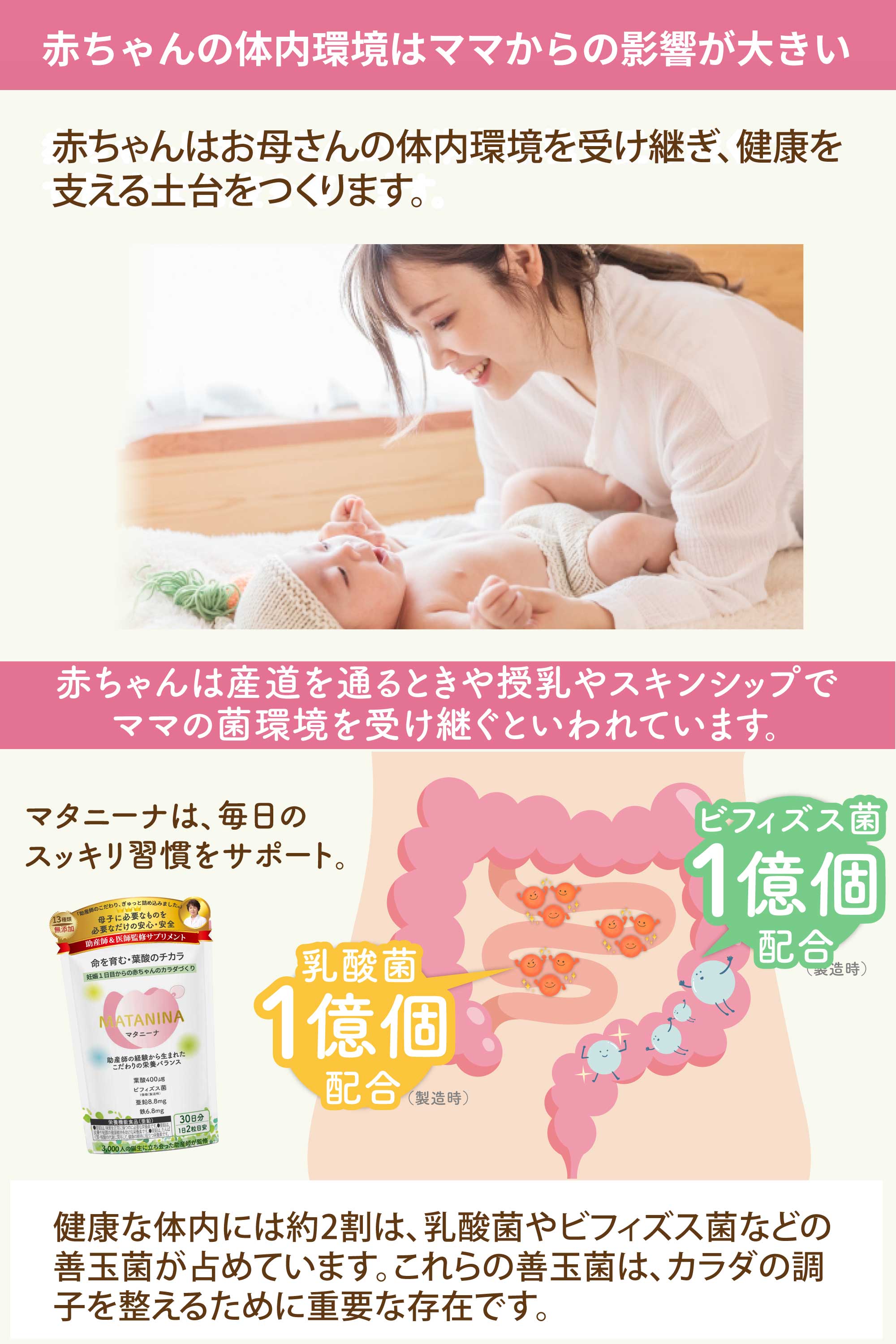 【腸活葉酸サプリ】 マタニーナ